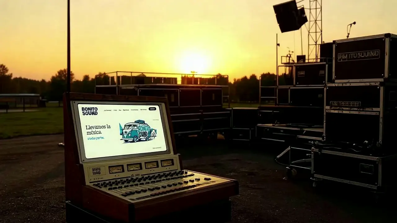 La web de un sello de música abierta en pantalla, con el catálogo y los artistas.