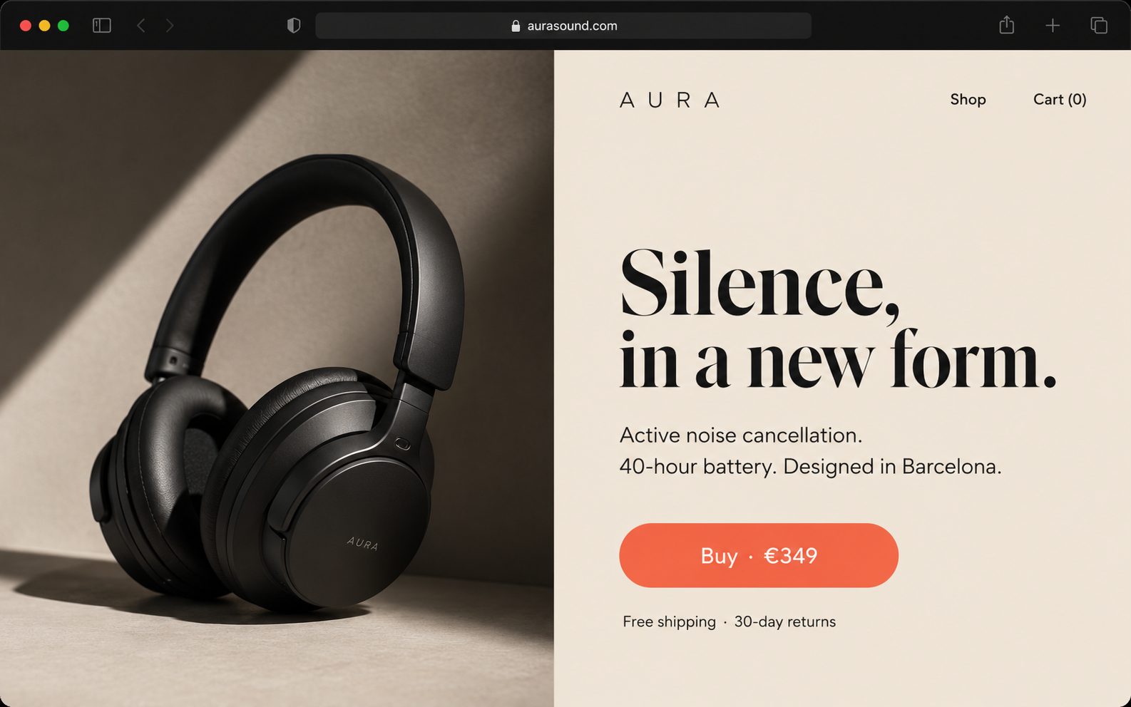 Aura · Auriculares premium